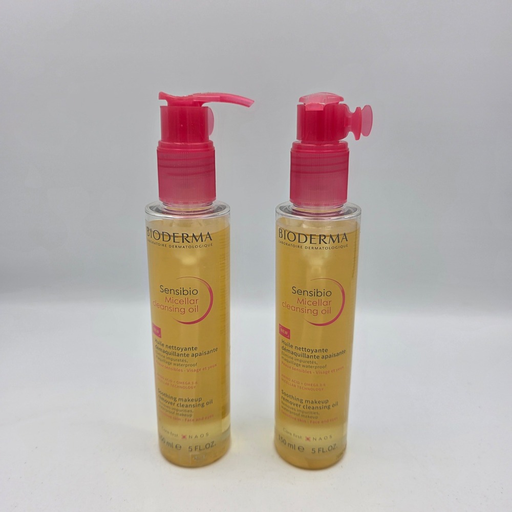 2 New Bioderma Sensibio Micellar Cleansing Oil 5 fl oz